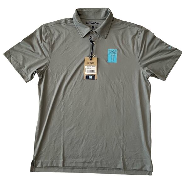 Chubbies The Retreat Performance Polo Men’s Size Small New Gray - Picture 1 of 9